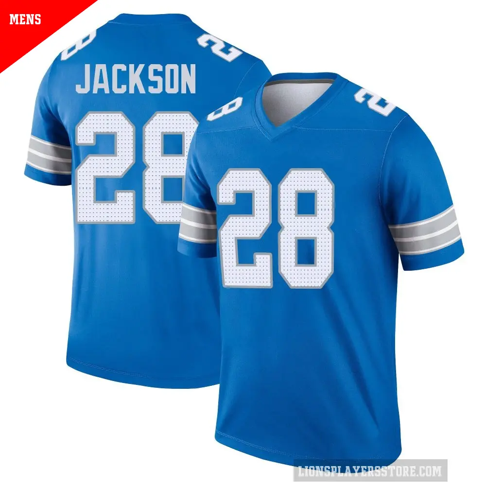 Men's Detroit Lions ＃28 Dan Jackson Blue Legend 2nd Jersey